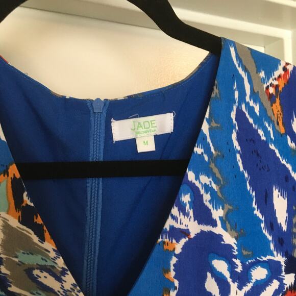 Jade Paisley V-Neck Maxi Dress, Blue - Medium - Picture 4 of 7